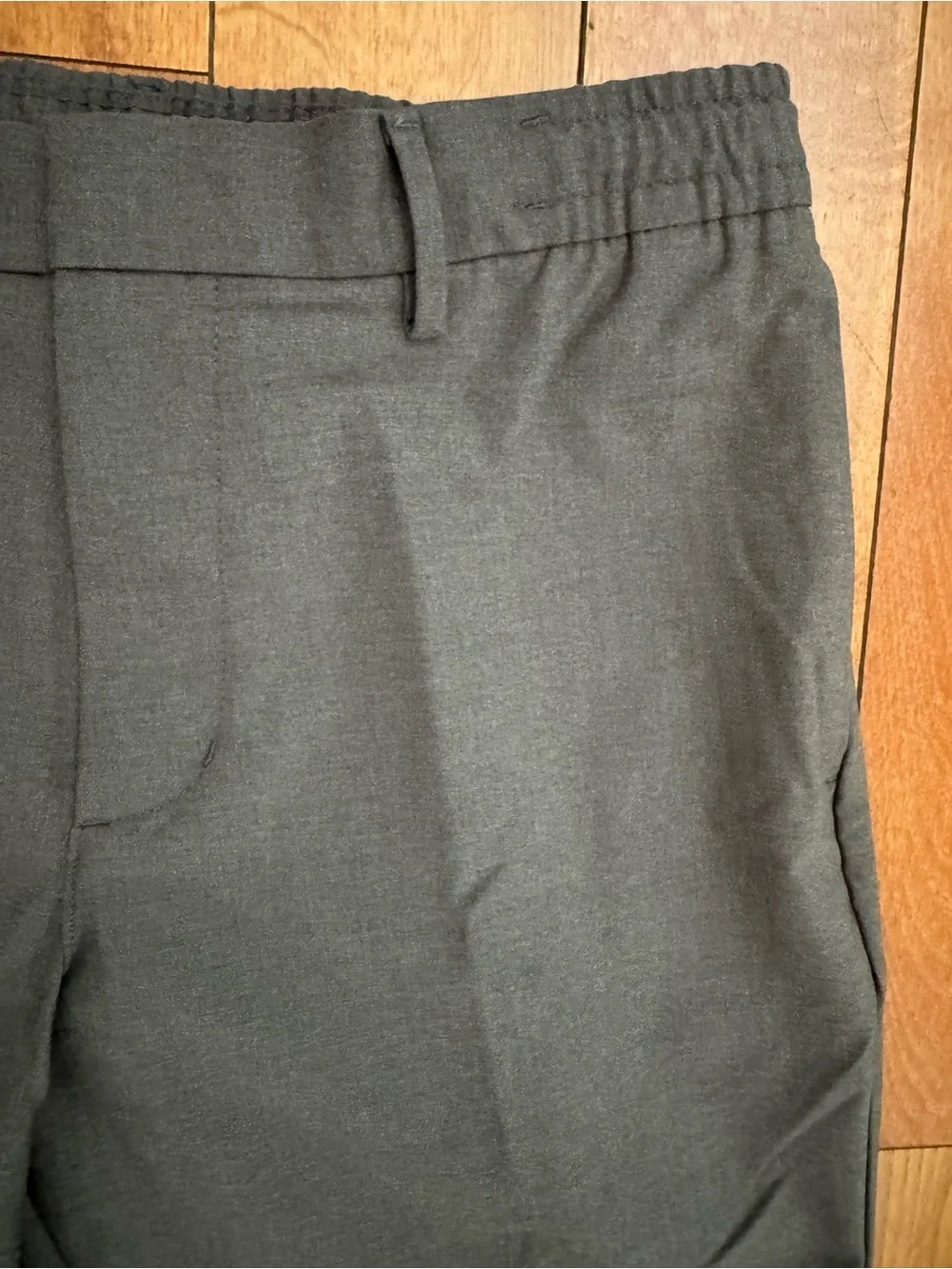 Banana Republic mens taupe tailored stretch dress trousers size 31x30.